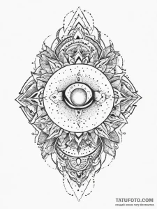 Tattoo sketch cosmic lore, ink illustration f... - эскиз тату (№1757092412_0, 05.09.2025 17:13) — Tatufoto.com