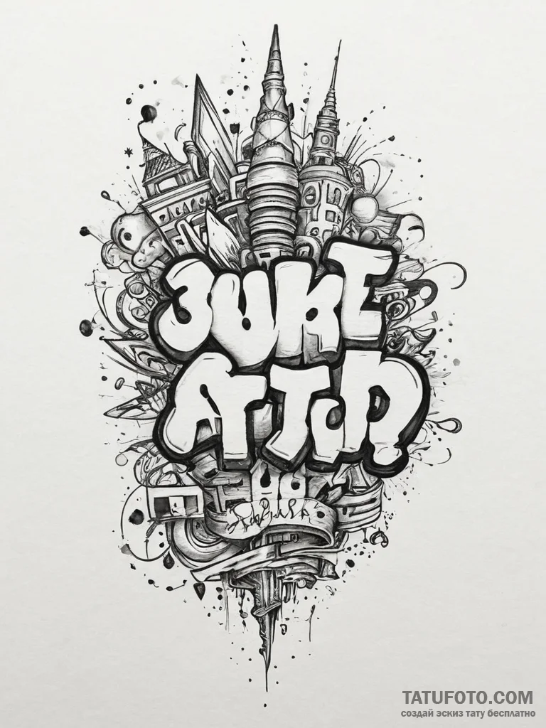 Tattoo sketch drawing a doodle, artistic tatt... - эскиз тату (№1757093011_0, 05.09.2025 17:23) — Tatufoto.com