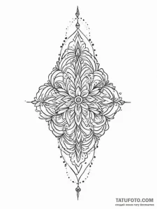 Tattoo sketch арабский узор, concept art for... - эскиз тату (№1757095212_0, 05.09.2025 18:00) — Tatufoto.com