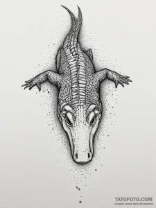 Tattoo sketch alligator gar, artistic tattoo... - эскиз тату (№1757095820_0, 05.09.2025 18:10) — Tatufoto.com