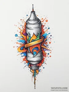 Tattoo sketch sharp, ink illustration for tat... - эскиз тату (№1757096228_0, 05.09.2025 18:17) — Tatufoto.com