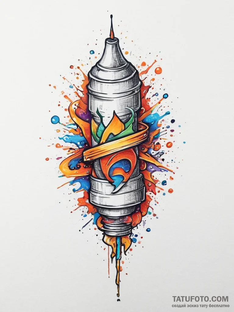 Tattoo sketch sharp, ink illustration for tat... - эскиз тату (№1757096228_0, 05.09.2025 18:17) — Tatufoto.com