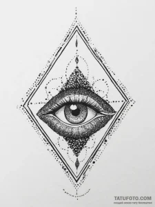 Tattoo sketch diamond tattoo, ink illustratio... - эскиз тату (№1757098430_0, 05.09.2025 18:53) — Tatufoto.com