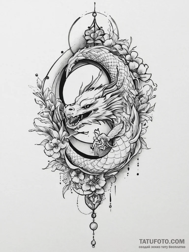Tattoo sketch elf with a bow, ink illustratio... - эскиз тату (№1757099440_0, 05.09.2025 19:10) — Tatufoto.com