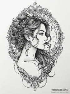 Tattoo sketch bronze, artistic tattoo sketch,... - эскиз тату (№1757107876_0, 05.09.2025 21:31) — Tatufoto.com