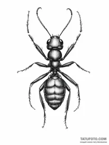 Tattoo sketch carpenter ant - эскиз тату (№1757108877_0, 05.09.2025 21:47) — Tatufoto.com