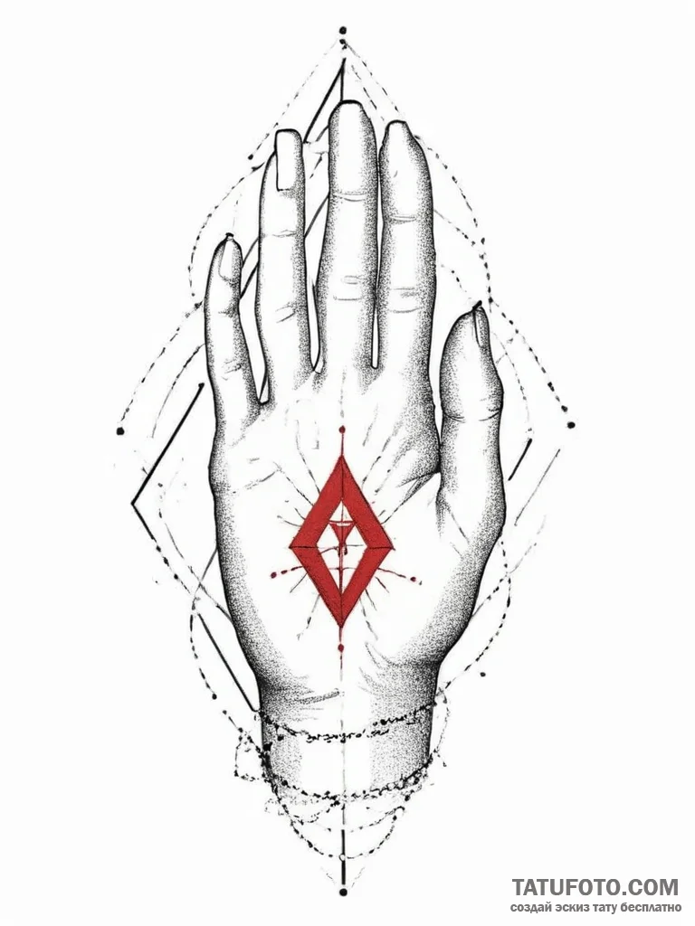Tattoo sketch hands with a letter, tattoo lin... - эскиз тату (№1757114114_0, 05.09.2025 23:15) — Tatufoto.com