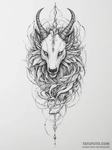 Tattoo sketch a mythological creature - эскиз тату (№1757161716_0, 06.09.2025 12:28) — Tatufoto.com