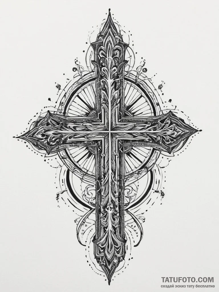 Tattoo sketch blackwork готический собор, tat... - эскиз тату (№1757162694_0, 06.09.2025 12:44) — Tatufoto.com