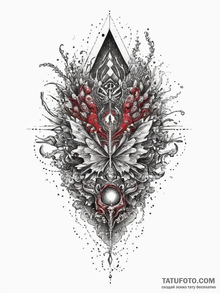 Tattoo sketch color, ink illustration for tat... - эскиз тату (№1757165473_0, 06.09.2025 13:31) — Tatufoto.com