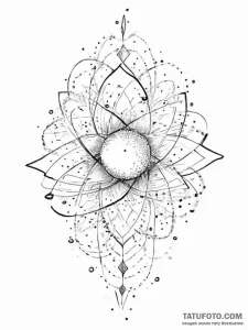 Tattoo sketch cosmos - эскиз тату (№1757167230_0, 06.09.2025 14:00) — Tatufoto.com