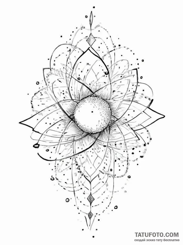 Tattoo sketch cosmos - эскиз тату (№1757167230_0, 06.09.2025 14:00) — Tatufoto.com