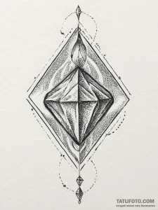 Tattoo sketch diamond, tattoo drawing outline... - эскиз тату (№1757169598_0, 06.09.2025 14:39) — Tatufoto.com