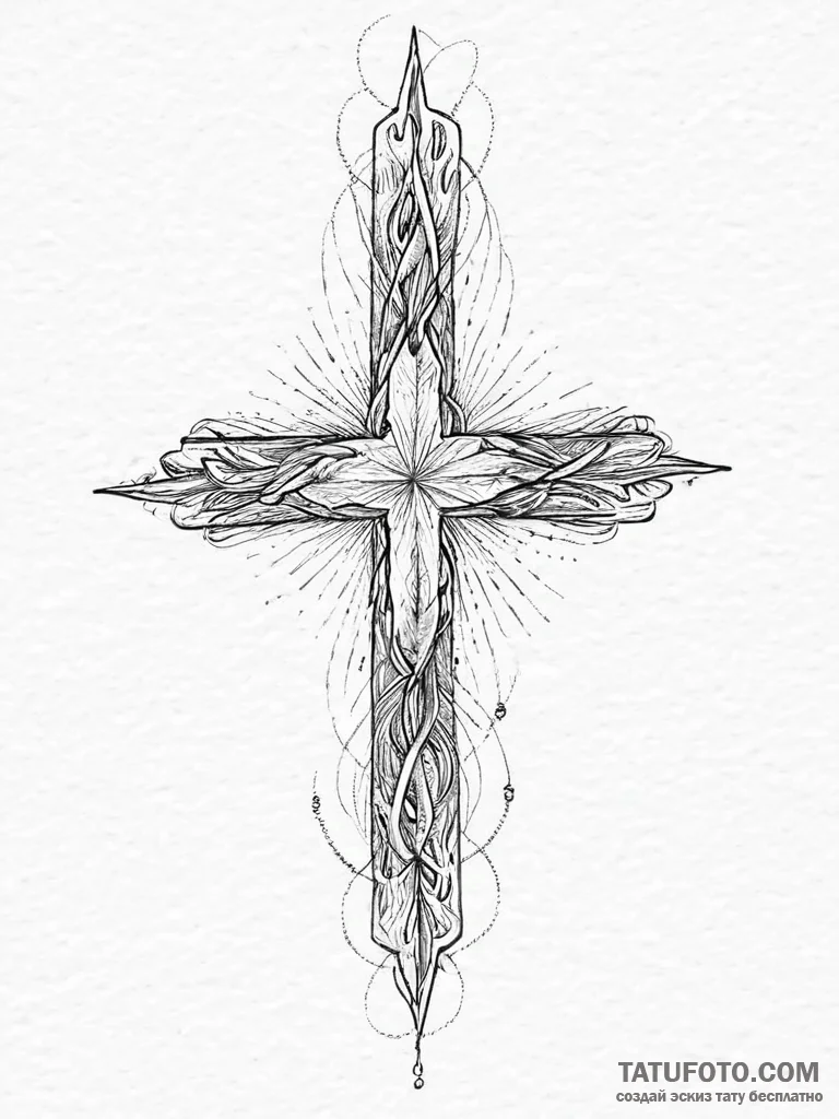 Tattoo sketch cosmic creation, artistic tatto... - эскиз тату (№1757169794_0, 06.09.2025 14:43) — Tatufoto.com