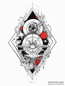 Tattoo sketch cosmic fount, artistic tattoo s... - эскиз тату (№1757173388_0, 06.09.2025 15:43) — Tatufoto.com