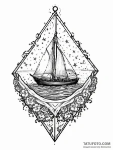 Tattoo sketch flag on a battlefield, tattoo f... - эскиз тату (№1757175378_0, 06.09.2025 16:16) — Tatufoto.com