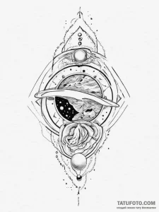 Tattoo sketch cosmic portrayal, artistic tatt... - эскиз тату (№1757175574_0, 06.09.2025 16:19) — Tatufoto.com