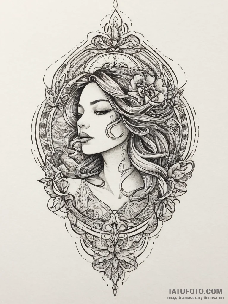 Tattoo sketch passion, tattoo drawing outline... - эскиз тату (№1757175969_0, 06.09.2025 16:26) — Tatufoto.com