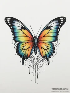 Tattoo sketch butterfly girl tattoo, concept... - эскиз тату (№1757178185_0, 06.09.2025 17:03) — Tatufoto.com