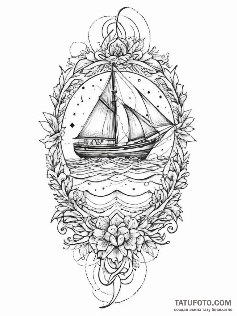 Tattoo sketch cosmic narrative, tattoo drawin... - эскиз тату (№1757179758_0, 06.09.2025 17:29) — Tatufoto.com