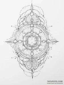 Tattoo sketch cosmic being - эскиз тату (№1757181392_0, 06.09.2025 17:56) — Tatufoto.com