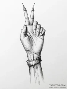 Tattoo sketch hands with a pencil - эскиз тату (№1757182187_0, 06.09.2025 18:09) — Tatufoto.com