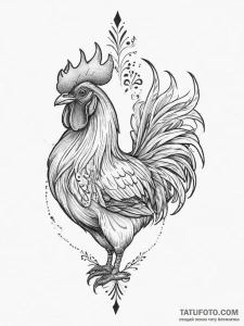 Tattoo sketch slavic rooster, tattoo flash sh... - эскиз тату (№1757182381_0, 06.09.2025 18:13) — Tatufoto.com