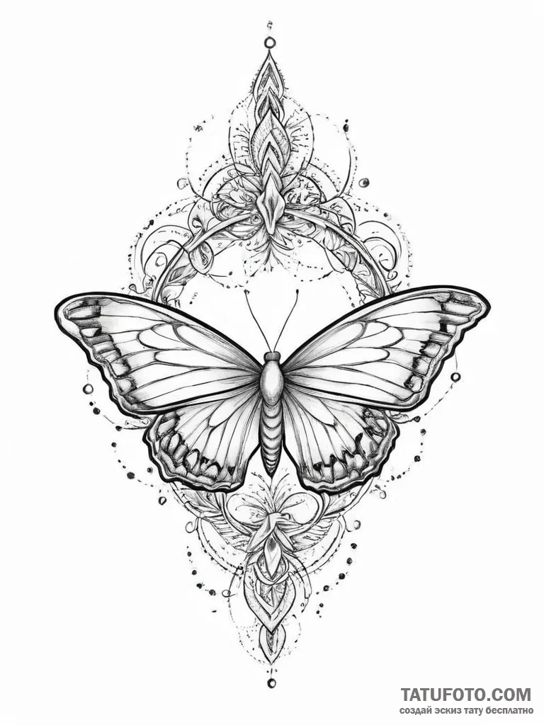 Tattoo sketch a symbolic object - эскиз тату (№1757182588_0, 06.09.2025 18:16) — Tatufoto.com