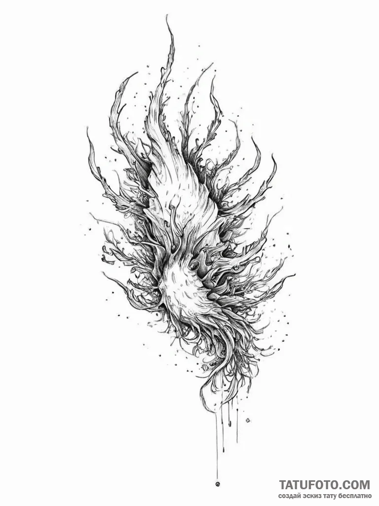 Tattoo sketch nudibranch, concept art for tat... - эскиз тату (№1757182794_0, 06.09.2025 18:19) — Tatufoto.com