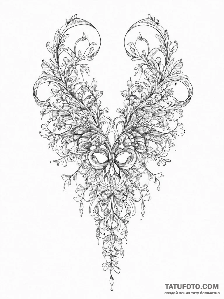 Tattoo sketch ribbon tattoo, tattoo line art,... - эскиз тату (№1757185191_0, 06.09.2025 18:59) — Tatufoto.com