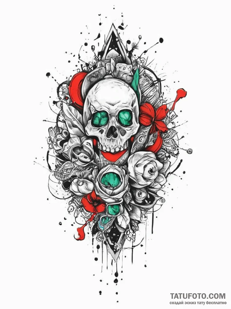 Tattoo sketch emerald, tattoo sketch design,... - эскиз тату (№1757185996_0, 06.09.2025 19:13) — Tatufoto.com