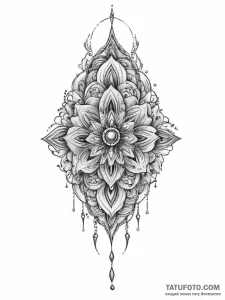 Tattoo sketch onyx, concept art for tattoo, b... - эскиз тату (№1757186392_0, 06.09.2025 19:19) — Tatufoto.com