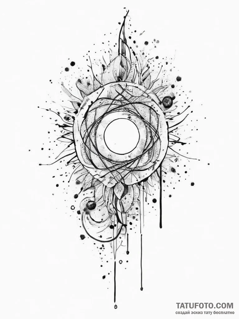 Tattoo sketch cosmic domain, tattoo drawing o... - эскиз тату (№1757187979_0, 06.09.2025 19:46) — Tatufoto.com