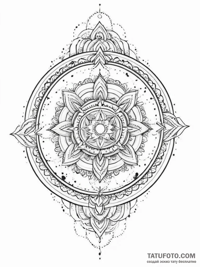 Tattoo sketch cosmic bird, ink illustration f... - эскиз тату (№1757188572_0, 06.09.2025 19:56) — Tatufoto.com