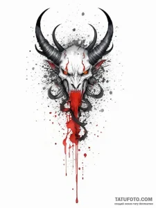 Tattoo sketch demon tail, concept art for tat... - эскиз тату (№1757190978_0, 06.09.2025 20:36) — Tatufoto.com