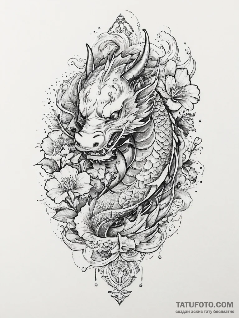 Tattoo sketch a symbolic object, tattoo flash... - эскиз тату (№1757198826_0, 06.09.2025 22:47) — Tatufoto.com