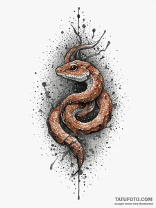 Tattoo sketch copperhead, artistic tattoo ske... - эскиз тату (№1757199812_0, 06.09.2025 23:03) — Tatufoto.com