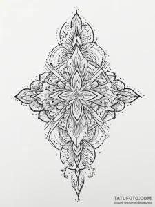 Tattoo sketch blessed spirit, tattoo flash sh... - эскиз тату (№1757200213_0, 06.09.2025 23:10) — Tatufoto.com