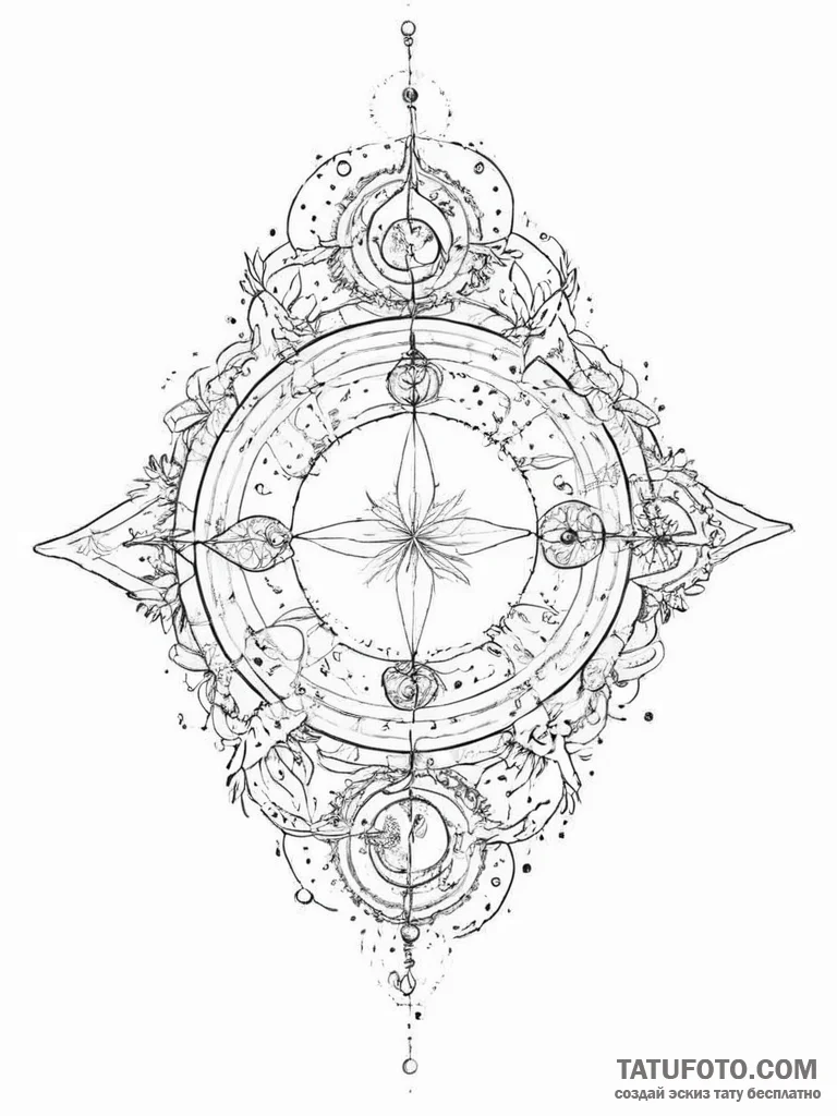 Tattoo sketch cosmic fable - эскиз тату (№1757200612_0, 06.09.2025 23:16) — Tatufoto.com