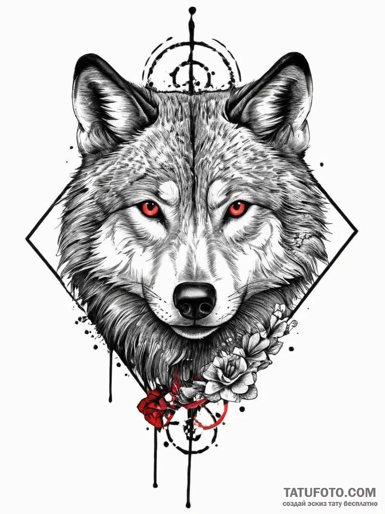 Tattoo sketch wolf tattoo, tattoo drawing out... - эскиз тату (№1757203989_0, 07.09.2025 00:13) — Tatufoto.com