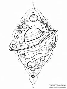 Tattoo sketch planet with a tree, tattoo draw... - эскиз тату (№1757205797_0, 07.09.2025 00:43) — Tatufoto.com