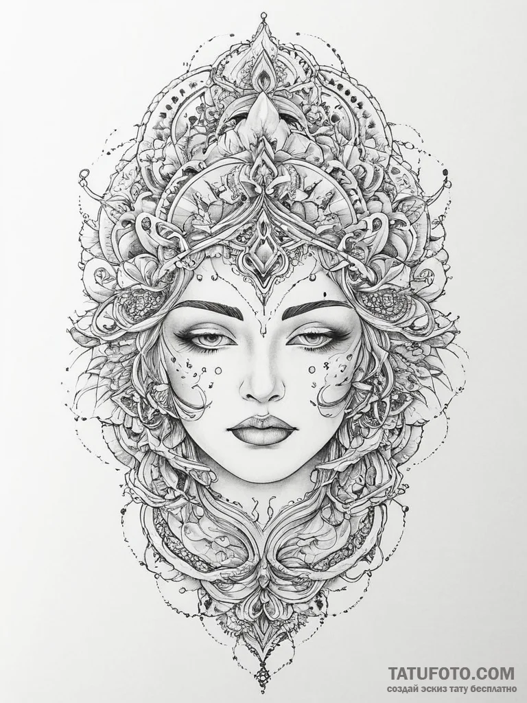 Tattoo sketch cosmic person, ink illustration... - эскиз тату (№1757207184_0, 07.09.2025 01:06) — Tatufoto.com