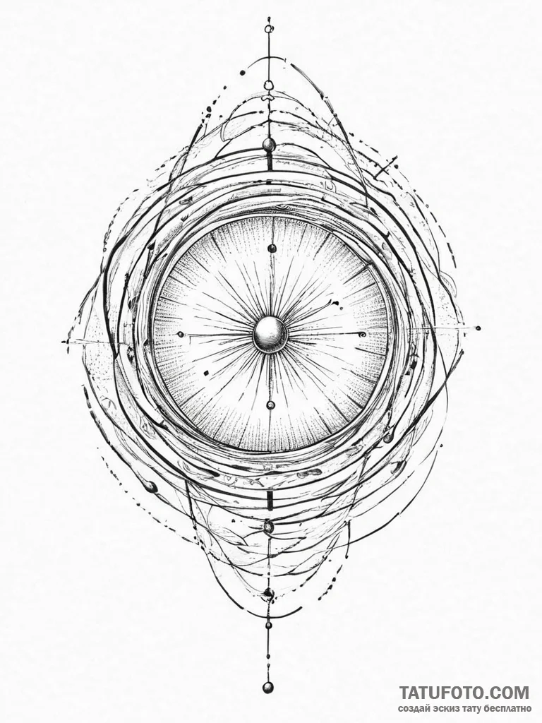 Tattoo sketch wormhole, tattoo drawing outlin... - эскиз тату (№1757208787_0, 07.09.2025 01:33) — Tatufoto.com
