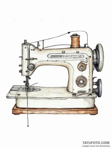 Tattoo sketch sewing machine with thread, art... - эскиз тату (№1757214375_0, 07.09.2025 03:06) — Tatufoto.com