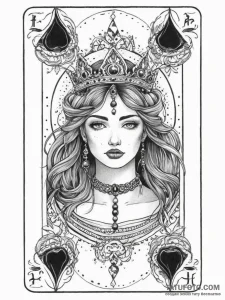 Tattoo sketch tarot card empress, tattoo flas... - эскиз тату (№1757215376_0, 07.09.2025 03:22) — Tatufoto.com