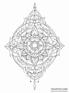 Tattoo sketch узор в виде ожерелья, concept a... - эскиз тату (№1757216980_0, 07.09.2025 03:49) — Tatufoto.com