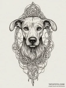 Tattoo sketch celtic hound, artistic tattoo s... - эскиз тату (№1757218375_0, 07.09.2025 04:12) — Tatufoto.com