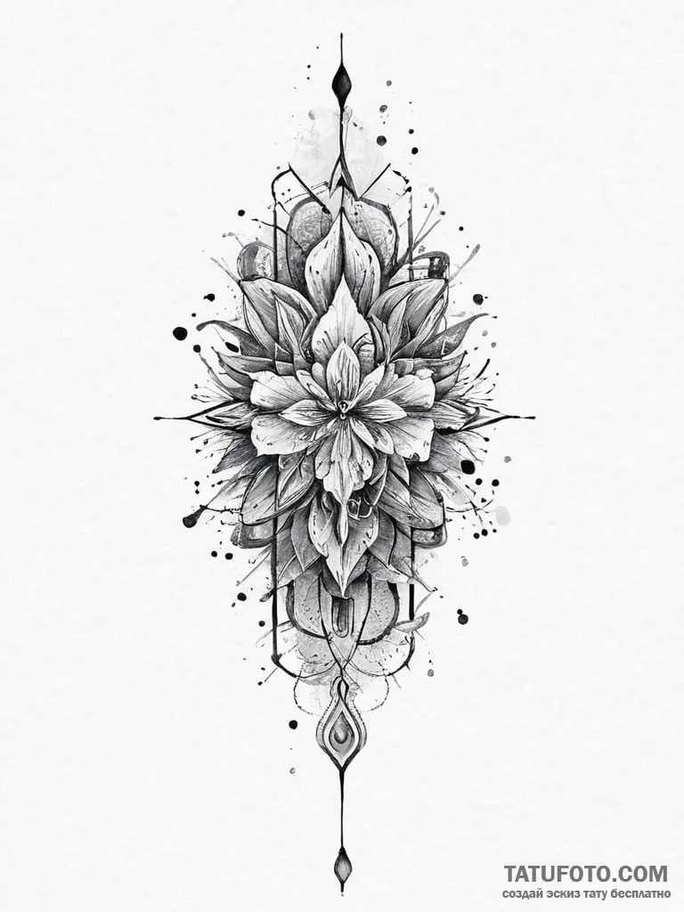 Tattoo sketch sacred wood, concept art for ta... - эскиз тату (№1757218768_0, 07.09.2025 04:19) — Tatufoto.com