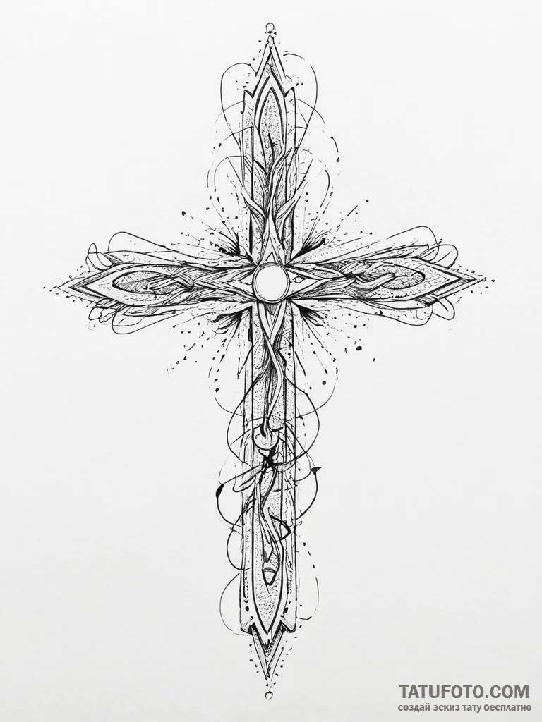 Tattoo sketch cosmic representation, artistic... - эскиз тату (№1757220544_0, 07.09.2025 04:49) — Tatufoto.com