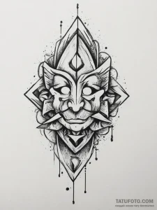 Tattoo sketch самурай с катаной, tattoo drawi... - эскиз тату (№1757221733_0, 07.09.2025 05:08) — Tatufoto.com